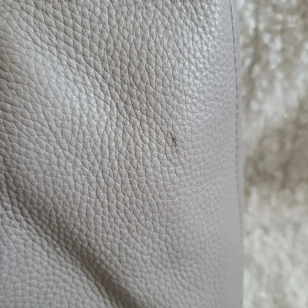 Michael Kors Junie‎ Gray leather hobo purse